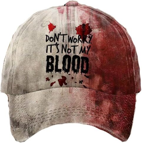 Problem Solved Halloween Hat Horror Funny Halloween Unisex Hat Bloody Cap in Saudi Arabia
