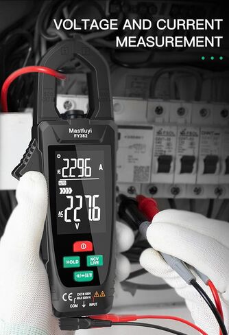 مقياس المشبك الرقمي True RMS Multimeter 6000 عدد اختبار الجهد الكهربي، نطاق تلقائي، يقيس الجهد الحالي، درجة الحرارة، السعة، الثنائيات المقاومة، استمرارية التردد، الإضاءة الخلفية، أدوات كهربائية in Saudi Arabia