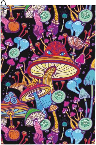 Haunted The Mansion Golf Towel (16" X 24") with Carabiner Clip | Premium Microfiber Fabric | Golf Towel for Men and Women in Saudi Arabia
