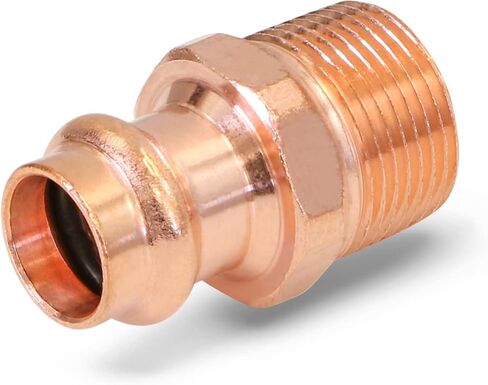 QDNB3456 Copper Male Reducing Adapter, 1/2 in. Press x 3/4 in. MPT- Small in Saudi Arabia