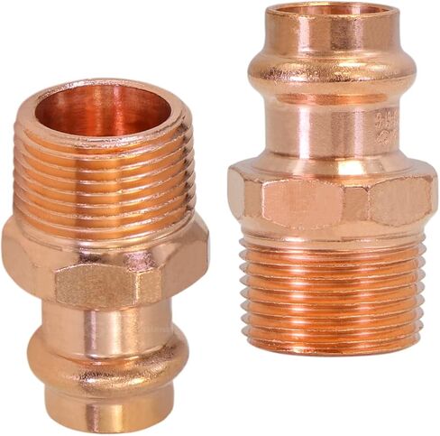 QDNB3456 Copper Male Reducing Adapter, 1/2 in. Press x 3/4 in. MPT- Small in Saudi Arabia