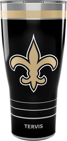 Tervis Traveller NFL New Orleans Saints - كوب سفر MVP ثلاثي الجدران معزول يحافظ على المشروبات باردة وساخنة، 20oz، من الفولاذ المقاوم للصدأ in Saudi Arabia