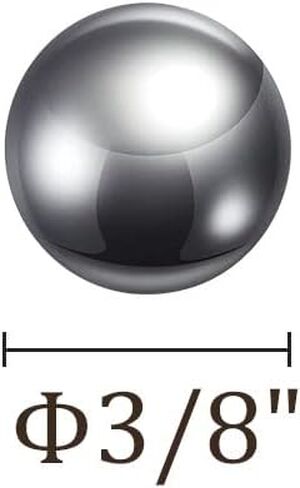 10pcs Precision Balls - [3/8"] 440C Stainless Steel for Bearings Use, Solid in Saudi Arabia