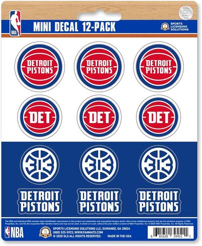 FANMATS NBA unisex-adult NBA Mini Decal 12-E2pk in Saudi Arabia