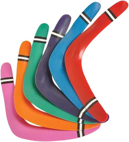 ArtCreativity Boomerangs، مجموعة من 2، Boomerangs الكلاسيكية العائدة في مجموعة متنوعة من الألوان، ألعاب ممتعة في الهواء الطلق للتخييم، الفناء الخلفي، نزهة، أفضل فكرة هدية للبنين والبنات in Saudi Arabia