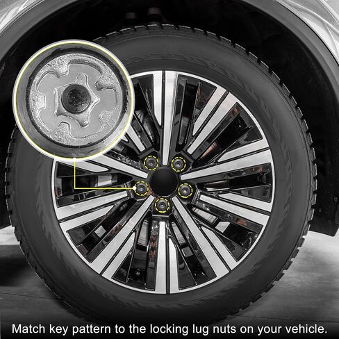 X AUTOHAUX 537 سيارة قفل عجلة العروة الجوز مكافحة سرقة العروة الجوز المسمار المقبس مفتاح قفل العجلة مفتاح لفولكس واجن طوارق شيروكو Magotan فايتون تيجوان in Saudi Arabia