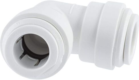 كوع دفع بلاستيكي من جون جيست PP0312WP، 3/8 بوصة، أبيض in Kuwait