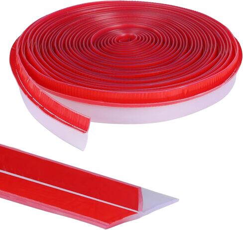 Orghtin T-Shaped Silicone Seal Strip, Clear Door Sealer Weather Stripping Door Seal Strip, 20Ft Door Draft Stopper for Side of Door in Saudi Arabia