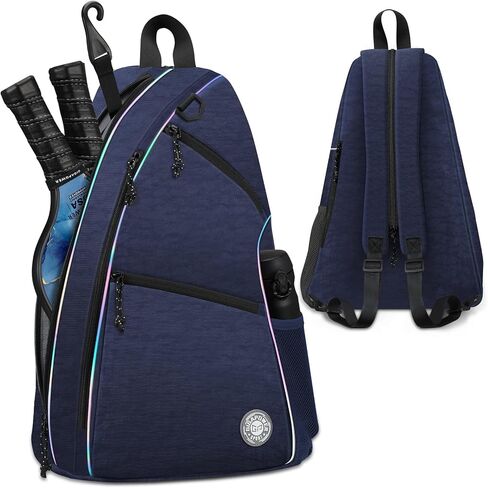 Pickleball Bag | Men's and Women's Pickleball Backpack | Adjustable Sling Bag | Reversible Crossbody Sports Backpack with Colorful Light Reflective in Saudi Arabia