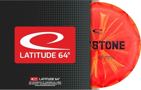Latitude 64 Retro Burst Keystone Disc Golf Putter، ألعاب عائلية تفاعلية في الهواء الطلق، قرص جولف فريسبي للرجال والنساء وقرص النهج، 175 جم+، قد يختلف لون ختم القرص ونمط الاندفاع in Saudi Arabia