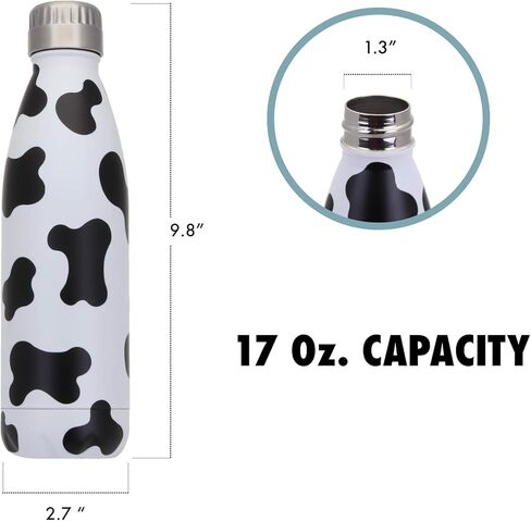 VAST HydraCore Vastigo Sweat-Free Stainless Steel Reusable Water Bottle (17 oz.) Vacuum Insulated Copper Lined Double-Wall | Keeps Liquids Cold for 24 hrs, Hot for 16 hrs in Kuwait