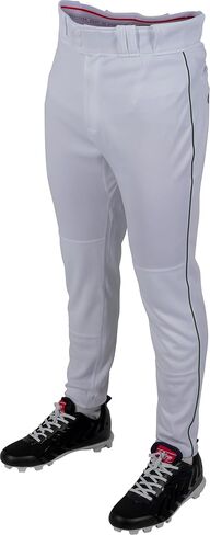 Rawlings Men's Pro 150 Series Baseball Pant | Jogger Fit | Youth Sizes | Solid & Piped Options in Saudi Arabia