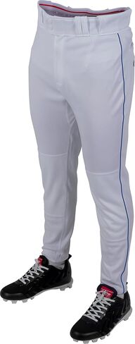 Rawlings Men's Pro 150 Series Baseball Pant | Jogger Fit | Youth Sizes | Solid & Piped Options in Saudi Arabia