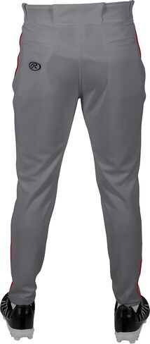 Rawlings Men's Pro 150 Series Baseball Pant | Jogger Fit | Youth Sizes | Solid & Piped Options in Saudi Arabia