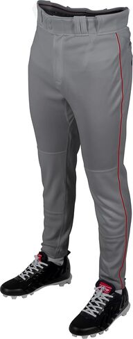 Rawlings Men's Pro 150 Series Baseball Pant | Jogger Fit | Youth Sizes | Solid & Piped Options in Saudi Arabia
