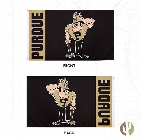 Desert Cactus Purdue University Flag Boilermakers Flags Banners 100% Polyester Indoor Outdoor 3x5 Flag (Style Team Name 2) in Saudi Arabia