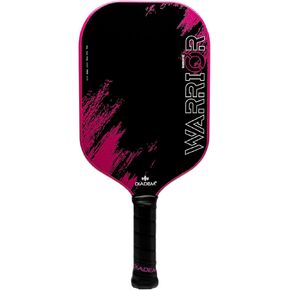 Diadem Warrior V2 Pickleball Paddle – Liquid Carbon Fiber Edgeless Design, Etched Face for Lasting Spin, 19MM Thick, 3 Layer Construction