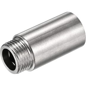 MECCANIXITY Stainless Steel Extension Pipe Fitting 40mm G1/2 Female to G1/2 Male Thread Reducer Coupling Adapter Connector