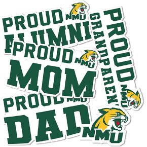Desert Cactus Northern Michigan University NMU Wildcats Sticker Vinyl Decal Laptop Water Bottle Car Scrapbook (Family Full Sheet)