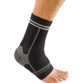 MUELLER Sports Medicine 4-Way Stretch Ankle Support Sleeve, Ankle Pain Relief Support for Men and Women, Ideal for Sprains, Strains, Arthritis, Black, Large/X-Large