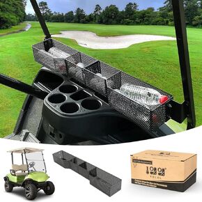 10L0L Golf Cart Front Inner Storage Basket Compatible with Yamaha G29, Yamaha Drive & Drive 2 Models, Large Compartments Dashboard Front Storage Tray Organizer