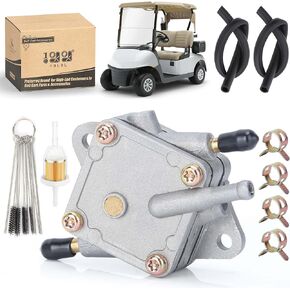 10L0L Golf Cart Fuel Pump for EZGO and Club Car thru 1990 1/2-1993 with 2-Cycle Engine Repalce OEM# 25294-G1, S-5146, 25294G1, S5146