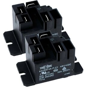 (Pack of 2) Golf CART 48 Volt Relay for Power Drive, Lester Charger Precedent Brake #R48