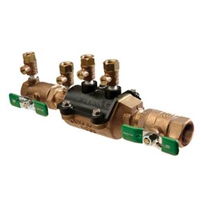 Zurn Wilkins 1" 350XL Double Check Backflow Preventer with SAE flare test fitting