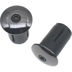 2 Pcs Black Aluminum Alloy Bicycle Expansion Handlebar Plug Bicycle Handlebar End Plugs Bicycle Rod End Plug Suitable for Bicycle Handlebars