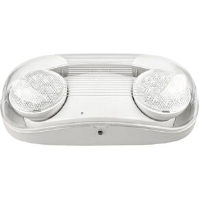 Outdoor Emergency Light with Battery Backup, Exterior Lights with Battery Backup, Wet Location, LED Egress Lights, Exterior Two Adjustable Heads Emergency Lighting Fixture,120/277V, UL Listed (1 Pack)