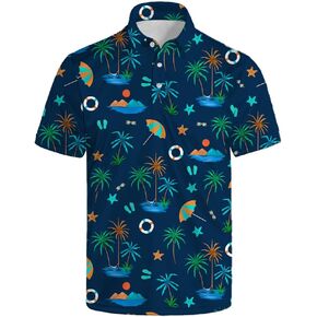 Mens Polo Shirts Performance Moisture Wicking Golf Shir Dry Fit Short Sleeve Golf Polo Shirts
