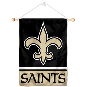 New Orleans Saints Banner Window Wall Hanging Flag with Suction Cup