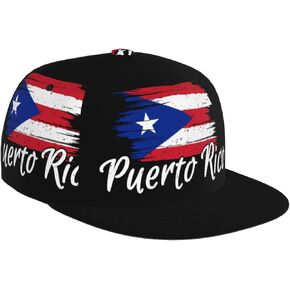 Cute Funny Puerto Rico Rican Flag Baseball Cap Cute Puerto Rico Baseball Hat with Adjustable for Men Women