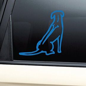 Rhodesian Ridgeback Vinyl Decal Laptop Car Truck Bumper Window Sticker - Blue