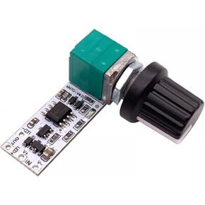 DONGKER LED Driver PWM Dimmer Module,DC 3.7V-24V 4A Motor Speed Controller Module Stepless Circuit Control Board with Knob