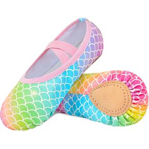 Ballet Shoes for Girls Toddler Ballet Dance Slippers Soft Leather Ballerina Shoes for Little Girls Kids Ballet Flats
