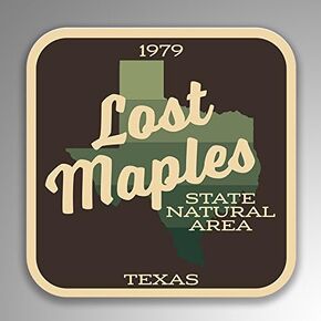 Lost Maples State Natural Area Decal Sticker | 4-Inches by 4-Inches | 5-Pack Premium Quality Vinyl Sticker | UV Protective Laminate | SP139