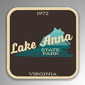 Lake Anna State Park Decal Sticker | 4-Inches by 4-Inches | 5-Pack Premium Quality Vinyl Sticker | UV Protective Laminate | SP156
