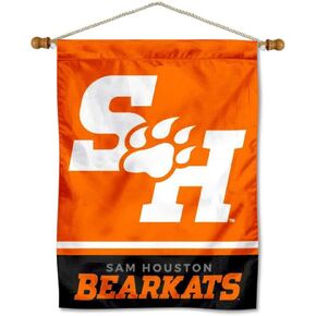College Flags & Banners Co. Sam Houston State Bearkats SH Logo Banner with Hanging Pole