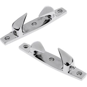 119mm 4.69inch Marine Dock Cleat Chock,Heavy Duty 316 Stainless Steel Boat Fairlead Cleat Chock Mooring Cleat Car Accessories Premium-Pair