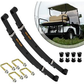 XUANYUDG0769 Heavy Duty 4-leaf Golf Cart Rear Leaf Spring with Bushings and Sleeves for EZGO TXT 1994-up