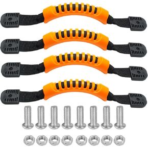 Kayak Handles, Kayak Grab Handles Kayak Carry Replacement Handles Kayak Replacement Parts for Canoe Kayak Boat Luggage Suitcase (Pack of 2), Orange