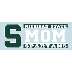 Craftique Michigan State Decal (S Spartans MOM Decal (6"), 6 in)