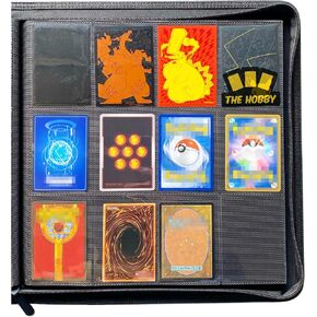Zippered Binder | Sideload 528 Cards | 4x3 Layout for Master Sets/Play Sets | Compatible With Pokemon, Yugioh, MTG, Metazoo & more!