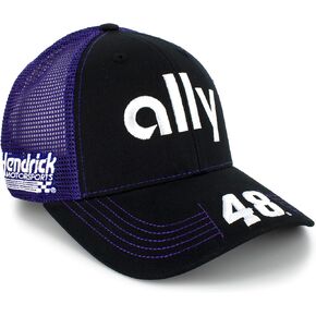 Checkered Flag Alex Bowman Victory Lane Ally Sponsor Team Color Mesh Hat Black/Purple