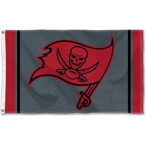 WinCraft Tampa Bay Buccaneers Blackout Sideline Flag Outdoor Indoor 3x5 Foot Banner