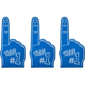 Khakho 3Pcs Single Finger Cheer Gloves Foam Finger Cheerleading Props Sports Event and Pep Rally Team Supplies