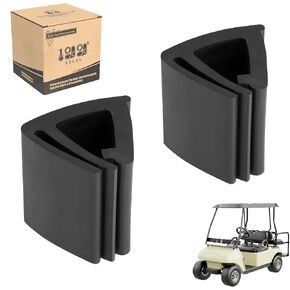 10L0L Universal Golf Cart Windshield Retaining Clips for EZGO Club Car Yamaha, Rubber Top Grip OEM# 102005801, Set of 2
