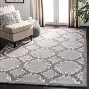 SAFAVIEH Bella Collection 6' x 9' Grey / Light Grey BEL139A Handmade Premium Wool Area Rug
