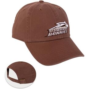 Desert Cactus St. Bonaventure University Baseball Hat SBU Bonnies Bonas Brimmed Embroirderd Cap Adjustable Cloth Strap Adult (Style A) Brown